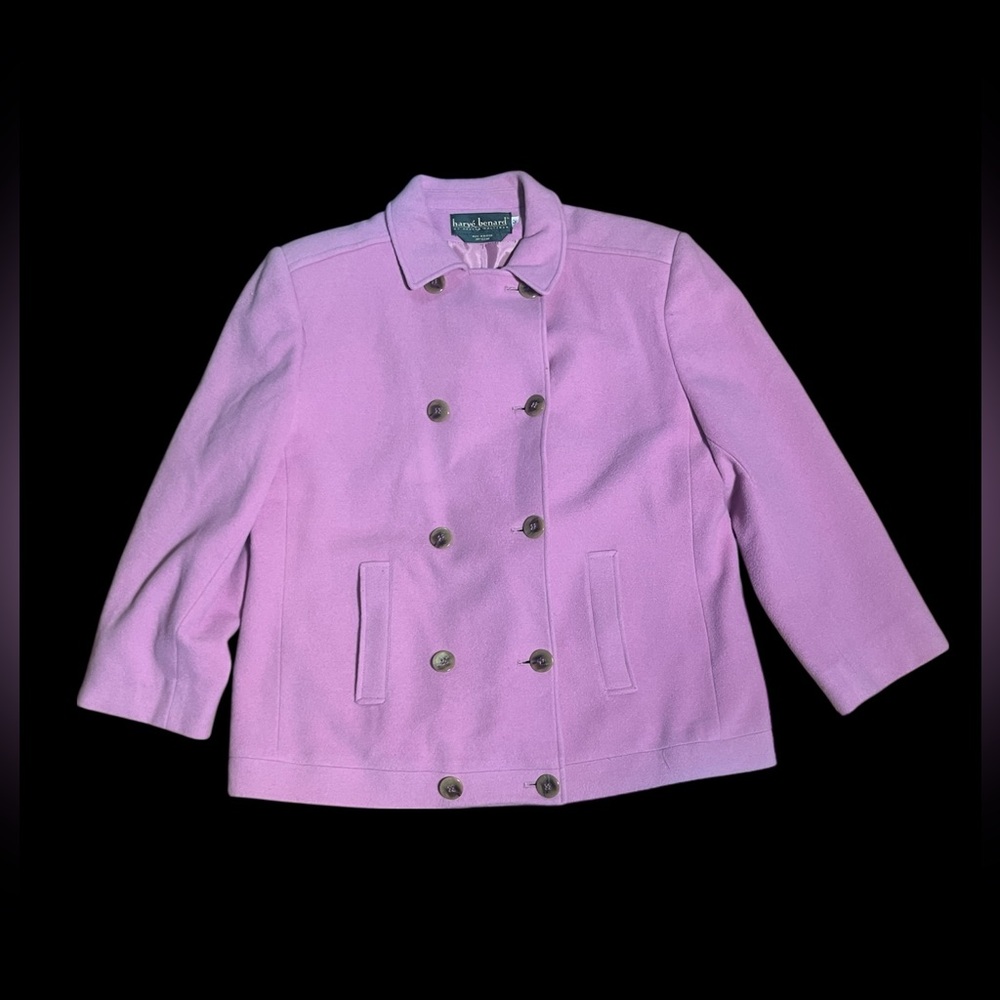 Vintage Pink Double-Breasted Jacket
